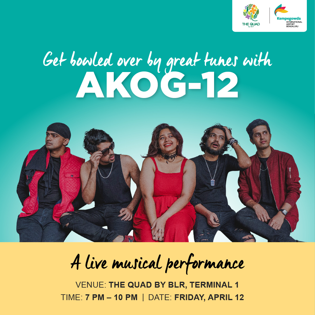 The Quad by BLR is excited to present AKOG-12. Join us for an evening brimming with lively rhythms and feet-tapping melodies. Spread the word and extend the invitation to your friends to join in the excitement! #BLRAirport #musicfestival #nightlifeatBLR #theQuadbyBLR…