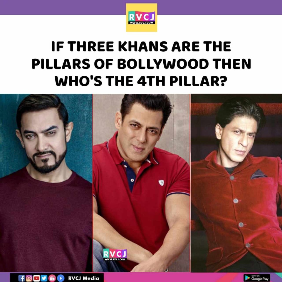 Who's the 4th piller? #salmankhan #shahrukhkhan #aamirkhan