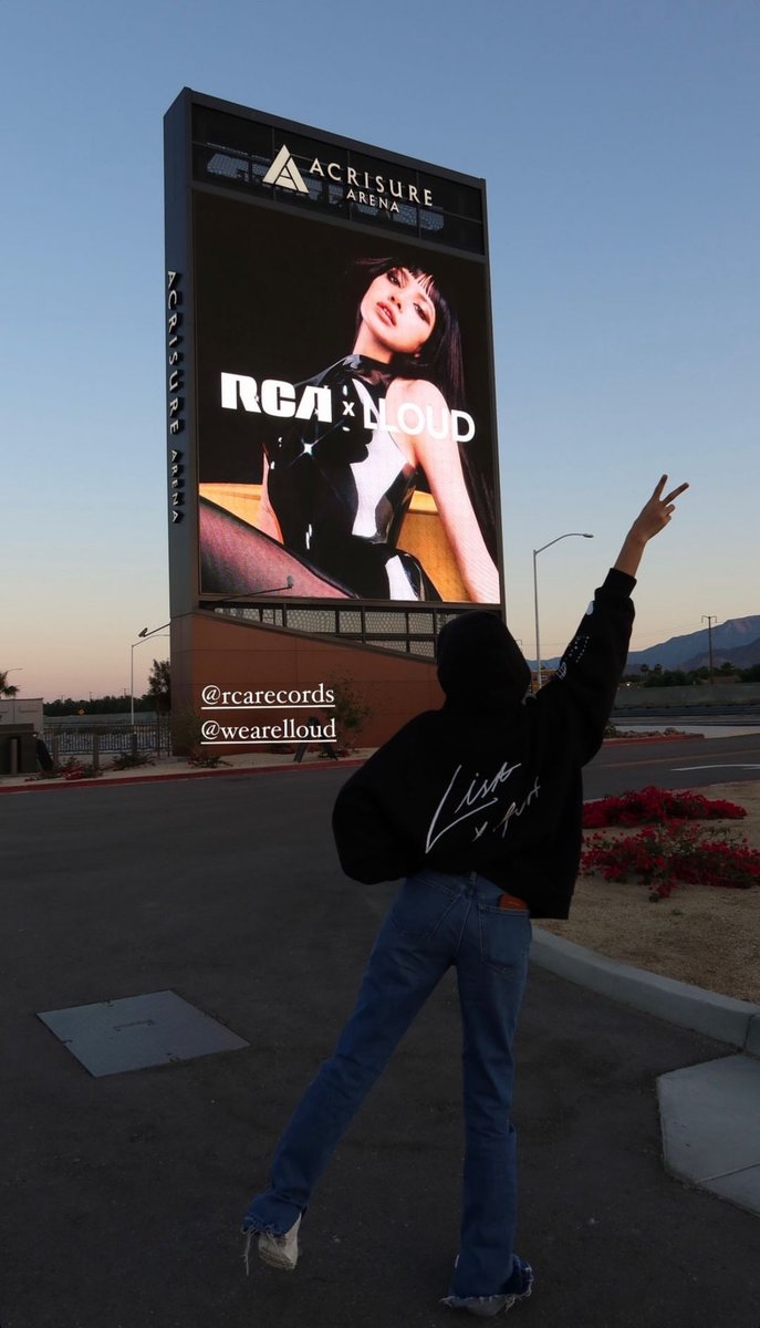 Lisa IG story update 💛 📍Acrisure Arena, Palm Desert, CA 🇺🇸 #RCAxLLOUD