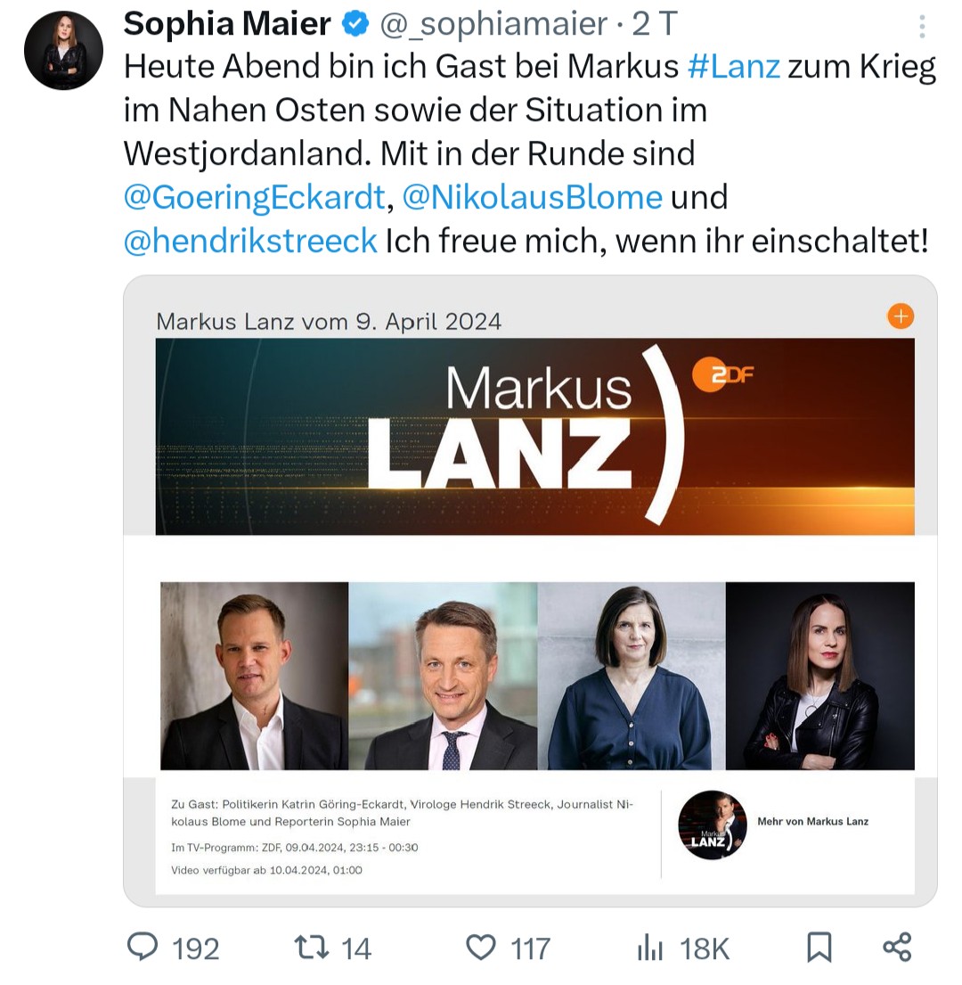 War eigentlich außer mir noch jemandem bitter aufgestoßen, dass 3 der 4 Teilnehmer bei @Markus__Lanz zum Thema #RKIProtokolle vorgestern Abend selbst Täter waren?

So kann Aufarbeitung nicht funktionieren.