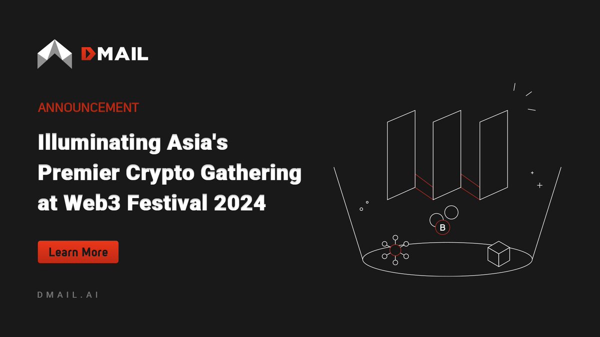 Recently, @Dmailofficial attended the #Web3 Festival 2024 in Hong Kong🇭🇰 The #Dmail team has engaged in enriching discussions, shared insights, and explored collaborations that will help shape the future of #Web3 #Social communication. 👉 blog.dmail.ai/dmail-network-…