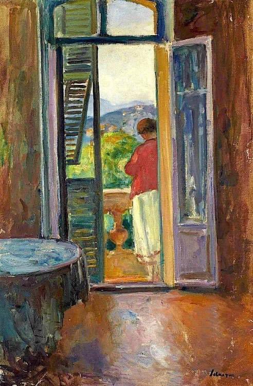 Henri Lebasque (French, 1865-1937) 🏳️‍🌈🏳️‍🌈 On the Balcony, at Cannet #henrilebasque #french #VentagliDiParole #art #NoWar