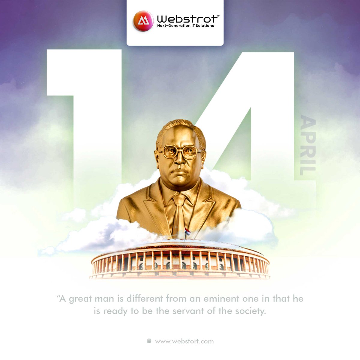 B.R.Ambedkar's vision and values continue to inspire and guide us towards a better future.

#AmbedkarJayanti 🙏 #BRAmbedkar #DrAmbedkar #SocialJustice #EqualityForAll #AmbedkarJayanti2024 #webdesigning #itcompany #itcomapnydewas  #nextgenerationitsolutions #itservice #webstrot