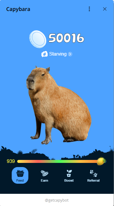 vdinhdat's tweet photo. CAPYBARA là 1 game mới đến từ @SuiNetwork
chạy trên Bot telegram được @EmanAbio
Co-Founder của Mysten Labs vừa giới thiệu tại #ParisBlockchainWeek2024
👉 Link tham gia: https://t.co/OMyZaO271e
- Bấm vào link, kick vào ảnh con chó để earn point.
- Vào mục Earn hoàn thành các nhiệm vụ đơn giản để kiếm thêm point.