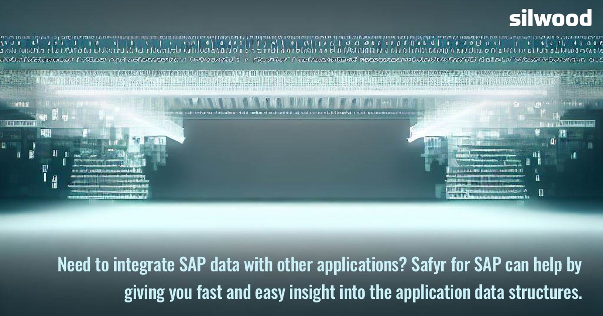 Need to integrate #SAP data with other applications? Safyr for SAP can help by giving you fast and easy insight into the application data structures. ow.ly/bHFq50R8eEy