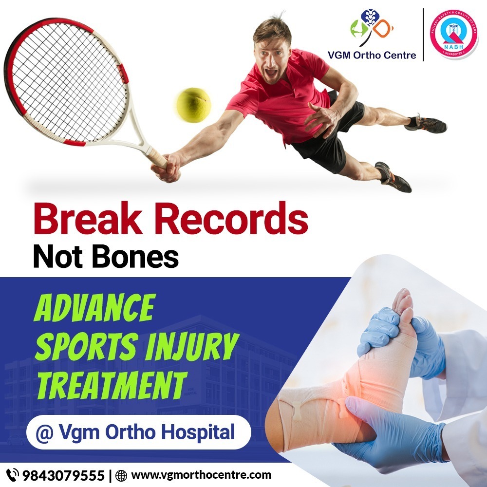 Recover faster, play harder! Visit VGM Ortho Hospital for advanced sports injury treatment and personalized rehabilitation. Your journey to peak performance begins here. Book now: [link]

 #VGMHospital #SportsInjury #OrthoCare #Rehabilitation #PeakPerformance