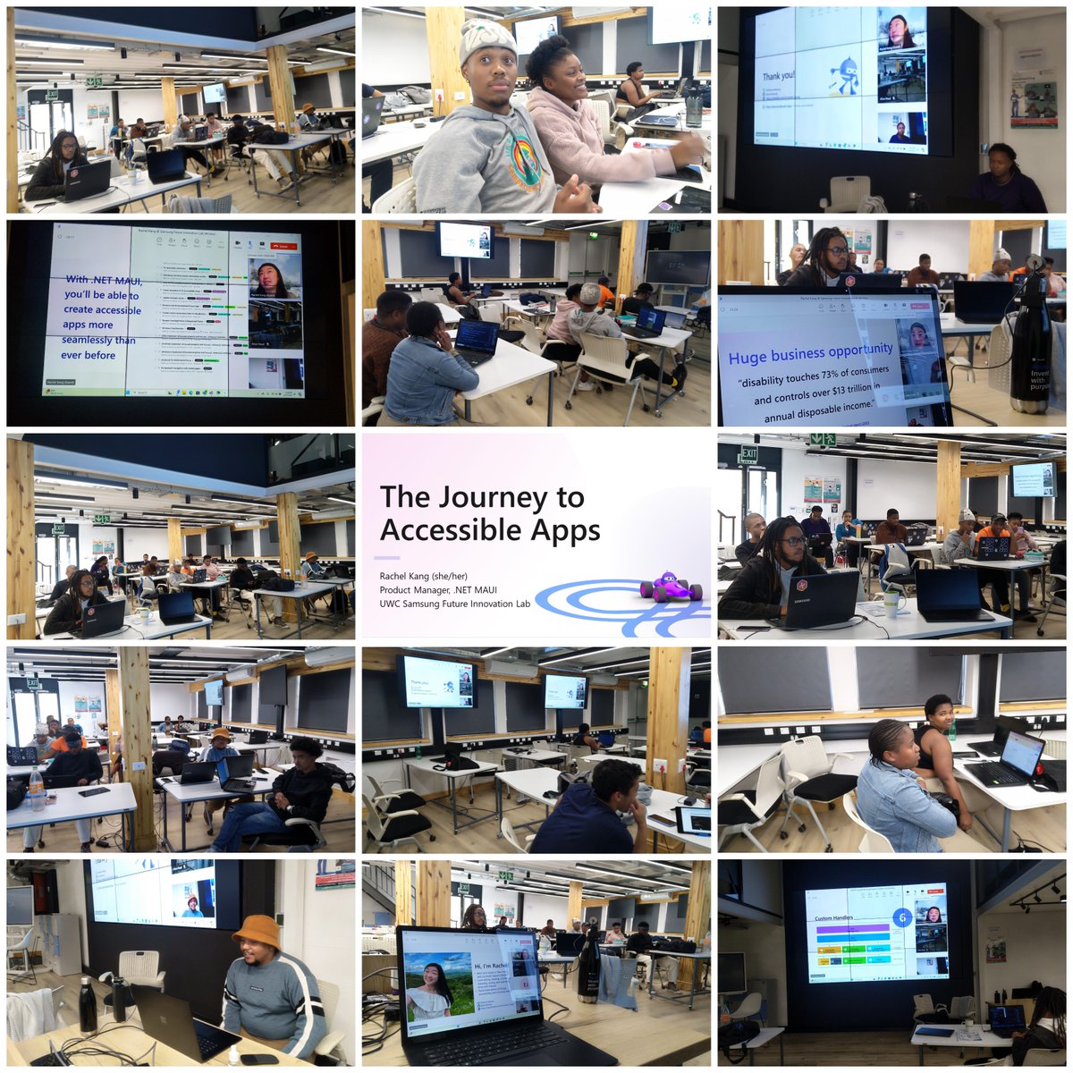 Allan Pead ๐ฟ๐ฆ #mvpbuzz (@adpead) on Twitter photo A massive thank you to <a href="/therachelkang/">Rachel โจ</a> for spending time with the students of <a href="/futureinnovlab/">future-innovation-lab</a> Such an inspirational session on the Journey to woking with accessibility. ๐Amazing overview of creating accessible apps. Thank you!๐ค #accessibility #mobile #maui #edu A massive thank you to <a href="/therachelkang/">Rachel โจ</a> for spending time with the students of <a href="/futureinnovlab/">future-innovation-lab</a> Such an inspirational session on the Journey to woking with accessibility. ๐Amazing overview of creating accessible apps. Thank you!๐ค #accessibility #mobile #maui #edu