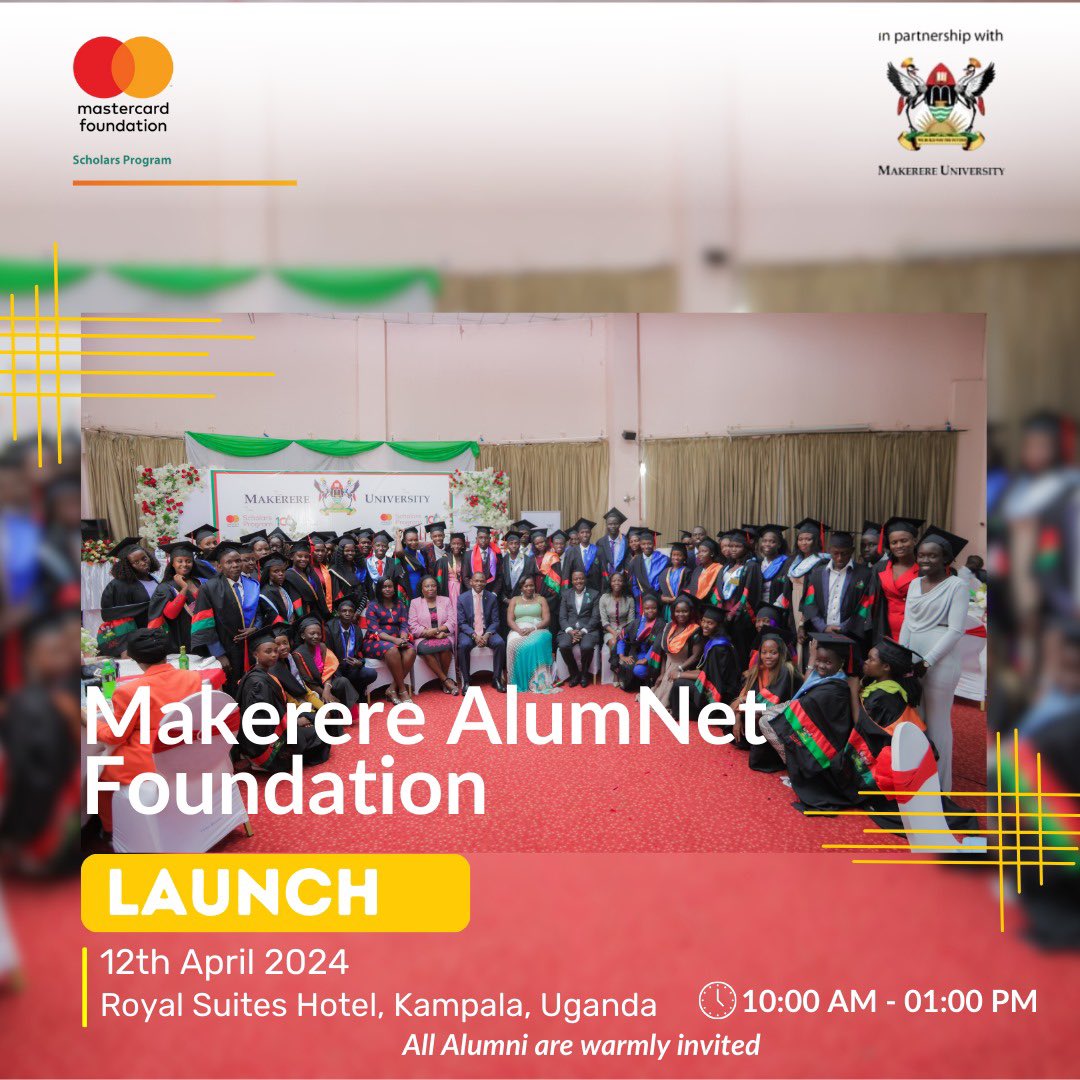 BushenyiBouy's tweet photo. We are excited to announce the launch of @MCFMakAlumni, the Scholar Alumni Network Association of @MCFMakerere. Our vision is to empower individuals to fully realize their potential in a global context. 

#MakAlumnetFoundation https://t.co/DmRHVeaanP