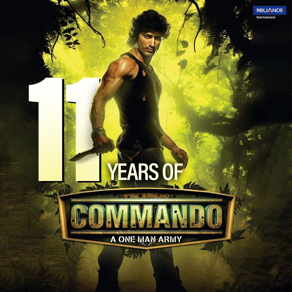 It's been 11 years since @VidyutJammwal you came into our lives as #Commando 🥰 Celebrating #11YearsOfCommando