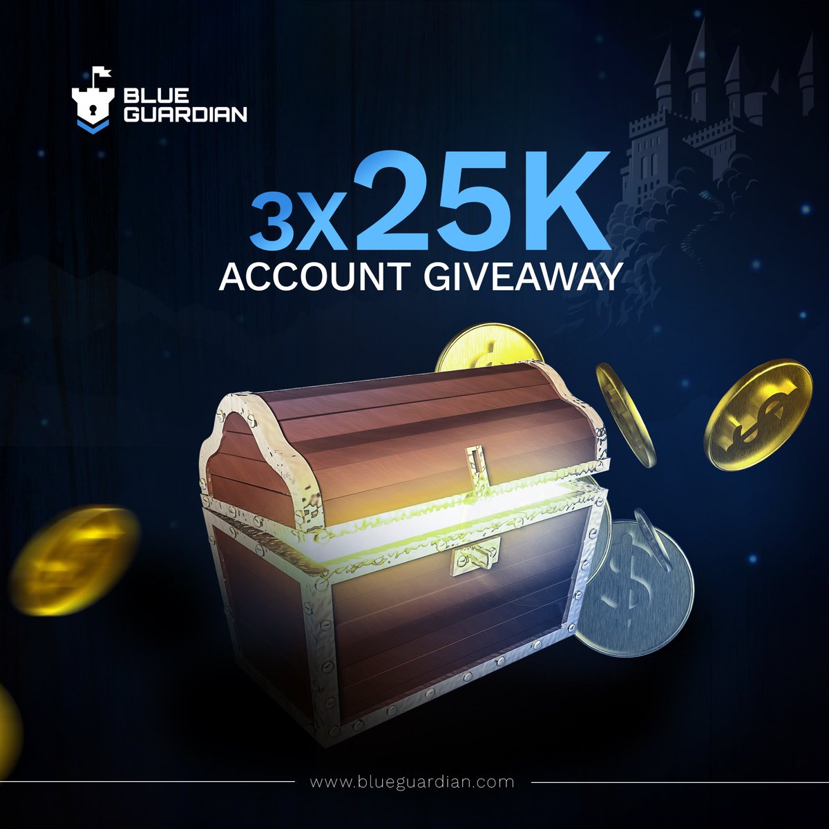 🥂🌸 GIVEAWAY TIME 🥂🌸 I'll be giving out 3 X $25k Challenge Accounts courtesy @BlueGuardiancom FOLLOW ALL INSTRUCTIONS BELOW‼️ 1. Follow @BlueGuardiancom | @goldukaegb 2. Like Comment and Retweet @BlueGuardiancom pinned tweet 3. Like and repost 🌸🥂 4. Tag 3 trading