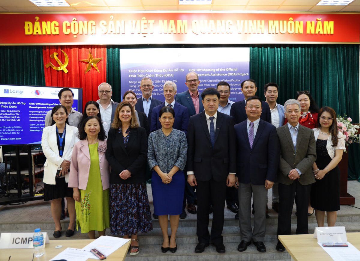 In collaboration with ICMP, the Institute of Biotechnology-Vietnam Academy of Science and Technology (IBT-VAST), has launched an ODA project to enhance Vietnam’s capability to identify human remains from war. This 2-year project is supported by @USAIDVietnam. During the meeting,…