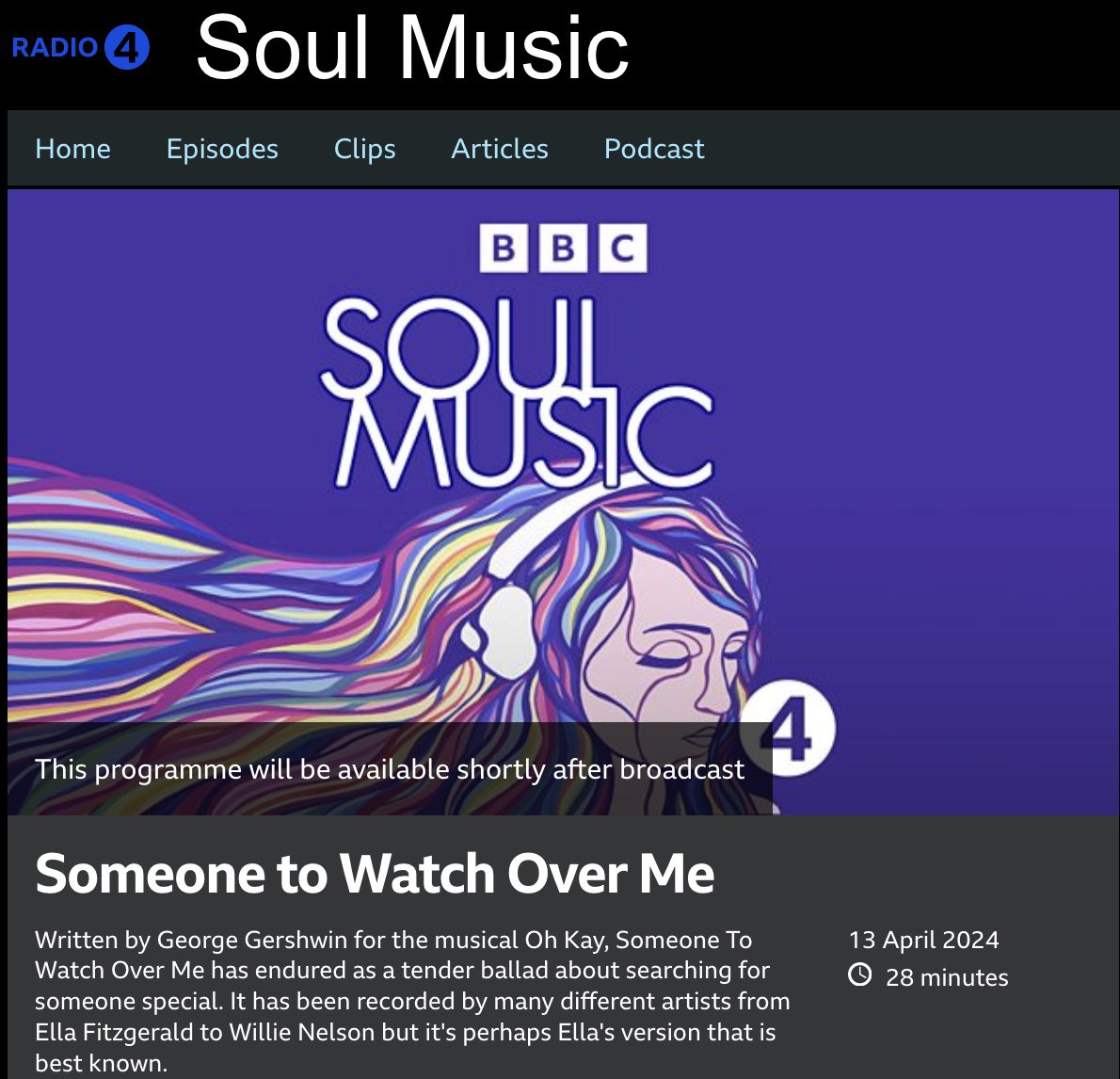 On @BBCRadio4 Soul Music tomorrow morning talking about our arrangement of this beautiful song using Ella’s original mono vocals and adding the glorious @londonsymphony to the mix @AbbeyRoad Thanks for having us @theMaggieAyre #soulmusic