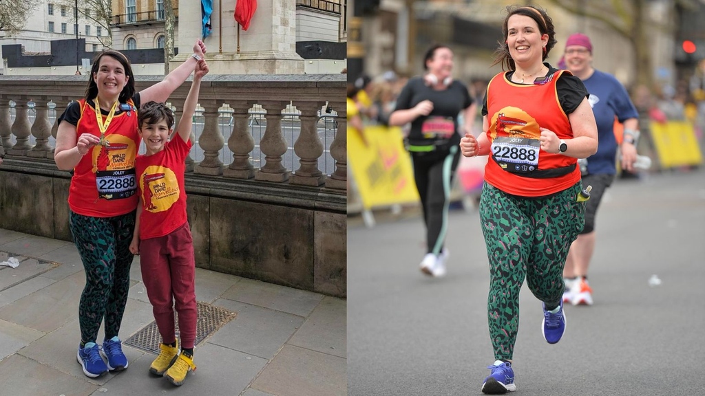 This week's #FridayFundraiser is Jo, who ran the #LondonLandmarks Half last weekend. Jo's sons, Finlay and Rafferty, are supported by Roald Dahl Nurse Lilly. Jo says, “Lilly’s so valuable to us. She has changed how me and my husband can handle this.' Congratulations Jo!