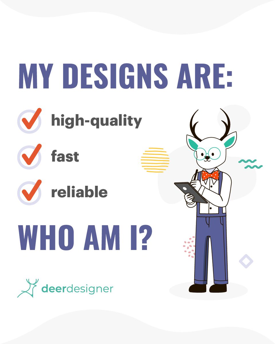 Speed meets quality at Deer Designer. 🎨
Experience high-quality, fast, and reliable designs that set your brand apart.
Schedule your client fit call today!

#DeerDesigner  #DesignCommunity #WebDesignservices #CreativityExplode