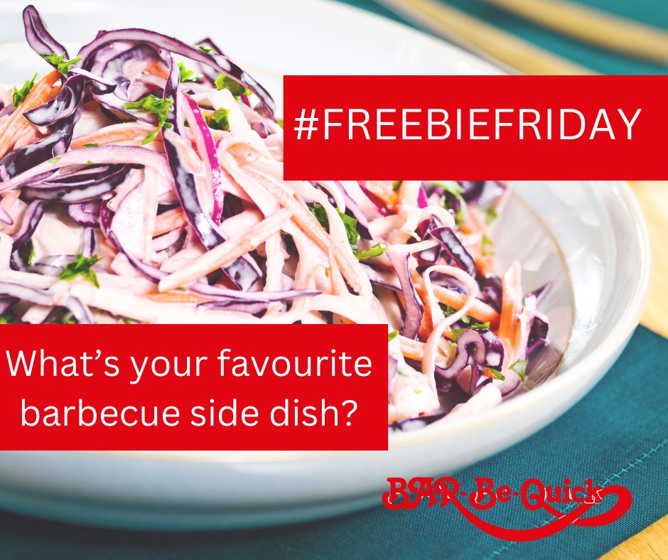 It’s #FREEBIEFRIDAY!  Tell us your favourite barbecue side dish for your chance to win a Party Instant Barbecue.
Retweet & reply before 23:59 on 14.04.24 for your chance to win. 
T&Cs here: barbequick.com/grillguide/ff-…
#bbq #bbqs #bbqfamily #bbqlovers #win