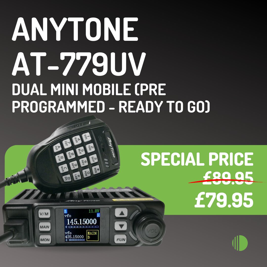 moonrakerukltd's tweet photo. WHAT SHOPPERS ARE VIEWING RIGHT NOW 🤔👀

ANYTONE AT-779UV DUAL MINI MOBILE (PRE PROGRAMMED - READY TO GO) is on the list and on offer right now!
 
https://t.co/90MeEERu3C
 
#anytone #hamradio #transceiver #amateurradio #hamradio #digitalscanner #anytone https://t.co/S7yM3X5NaH