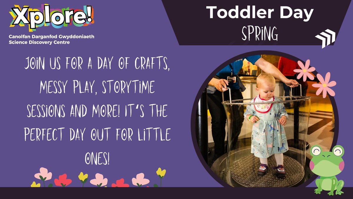 The theme for this month's Toddler Day is Spring! 🐥 Join us for a day of messy play, crafts and Storytime sessions all themed with the season of Spring! 🐝 📅 April 12th 🕰️ 09:30 - 16:30 💰 Under 3s go free! Book your place now! bit.ly/3gs0WvH 🌳