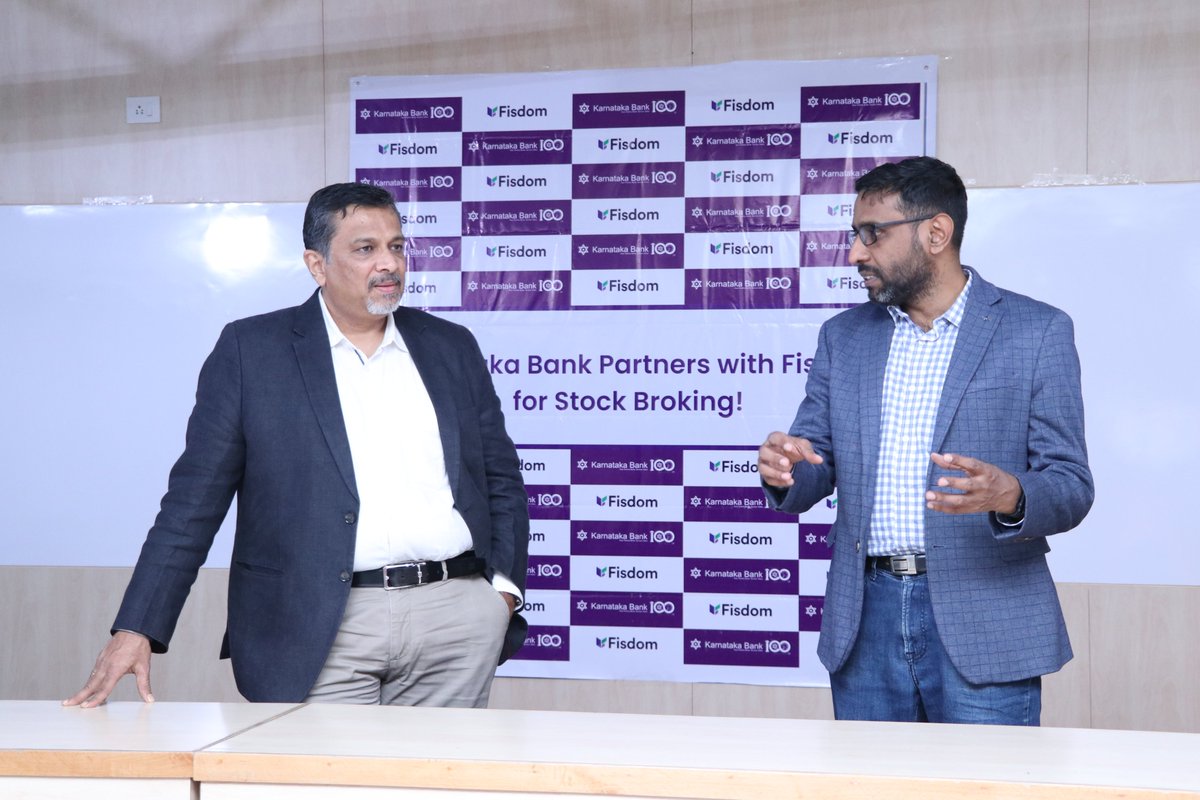 Fisdom (@fisdomapp) on Twitter photo 📢Exciting News!🎉We're thrilled to announce an expansion of our partnership with <a href="/KarnatakaBank/">Karnataka Bank</a>!
Not only can Karnataka Bank customers invest in mutual funds, but they can also now trade and invest in stocks seamlessly on the KBL Mobile Plus app.
#partnership #wealthmanagement 📢Exciting News!🎉We're thrilled to announce an expansion of our partnership with <a href="/KarnatakaBank/">Karnataka Bank</a>!
Not only can Karnataka Bank customers invest in mutual funds, but they can also now trade and invest in stocks seamlessly on the KBL Mobile Plus app.
#partnership #wealthmanagement