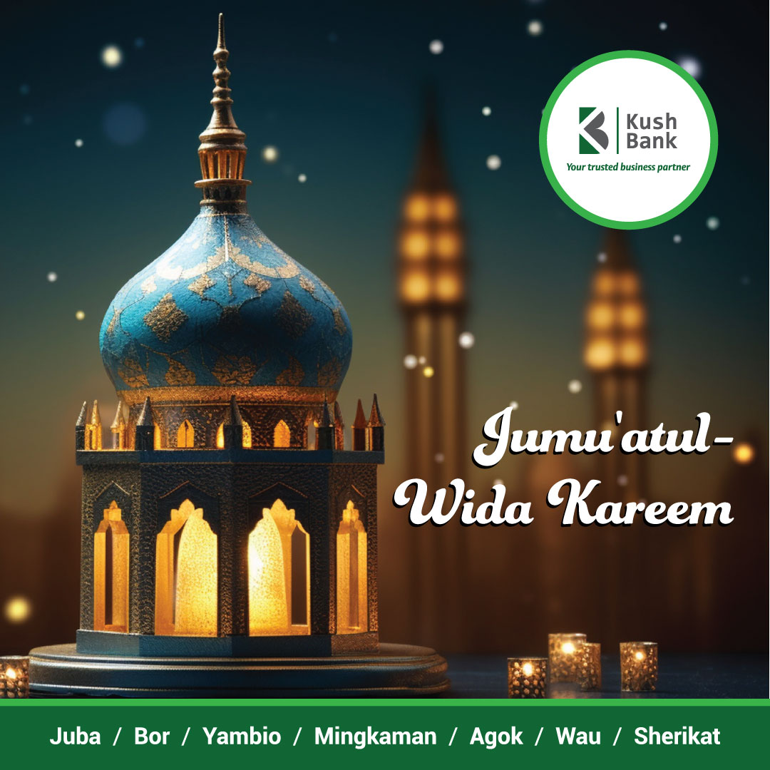 On this last Friday of Ramadan, let's reflect on our blessings and offer support to those in need. Together, we can make a difference in our community. #KushBankSS #YourTrustedBusinessPartner