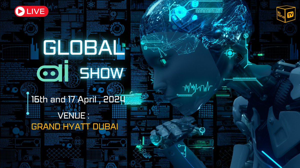 Global AI Show 2024 | Teasers Watch the Teaser on our Web TV: Teaser 1:- youtu.be/VxgRKqtmQwE Teaser 2:- youtu.be/PvFxymT1aw0 #GlobalAIShow #AI2024 #AIInnovation #DubaiTech #FutureTech @GlobalAIShow @VapGroup_in @majsunilshetty @mystartuptvin