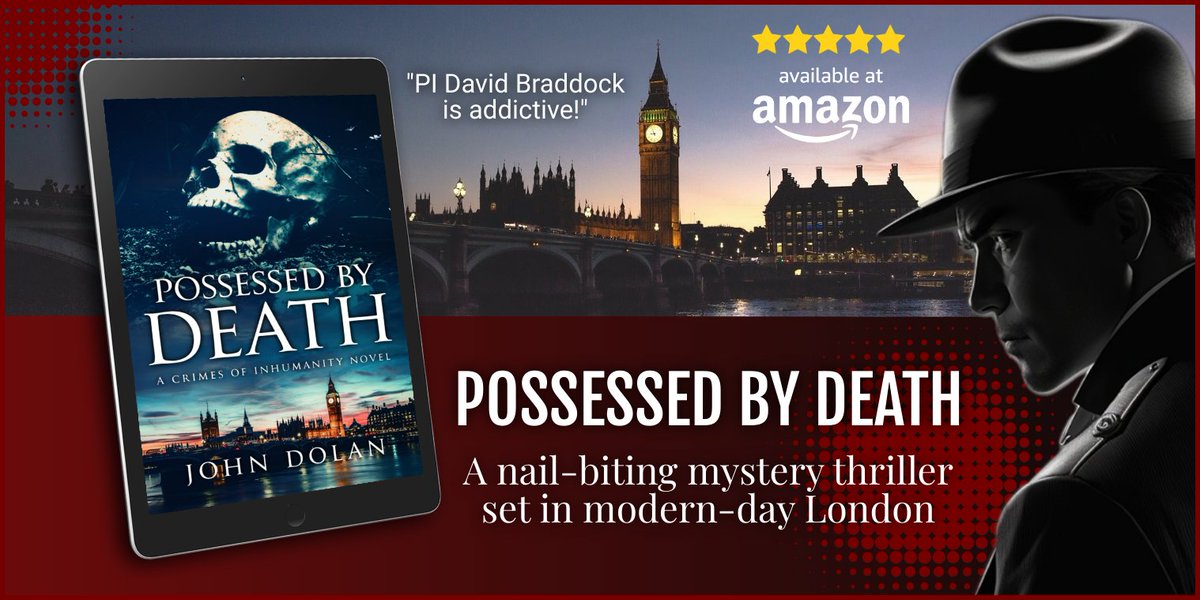 #Thriller #Mystery #free on #KindleUnlimited POSSESSED BY DEATH ⭐️⭐️⭐️⭐️⭐️ Retired PI David Braddock is drawn back into his previous profession following the gruesome murder of his neighbor… USA bit.ly/46Iwy7m UK bit.ly/3PKohsR