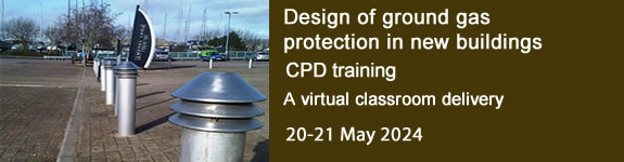 Join our #CPD training Design of ground gas protection in new buildings this May ciria.org/CIRIA/Navigati…. Delegates will gain an overview of the contract for gas design, roles & responsibilities plus understand BS8485 points system – where and when it can be used.