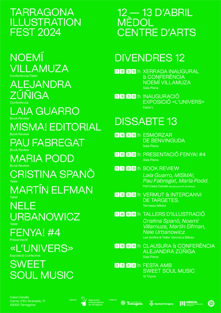 🎊 Avui al Festival TIF a #MèdolTGN:​

​🗣️​ 18.30 a 19.30 h Xerrada Inaugural + Conferència Noemí Villamuza, a la Sala Plana.

🌌​ 19.30 a 20.30 h Inauguració exposició col·lectiva “l’Univers”, Espai L.

​📌​ Organitzat per <a href="/AiTarragona/">AiTarragona</a>
➡️​  aitarragona.cat/tif