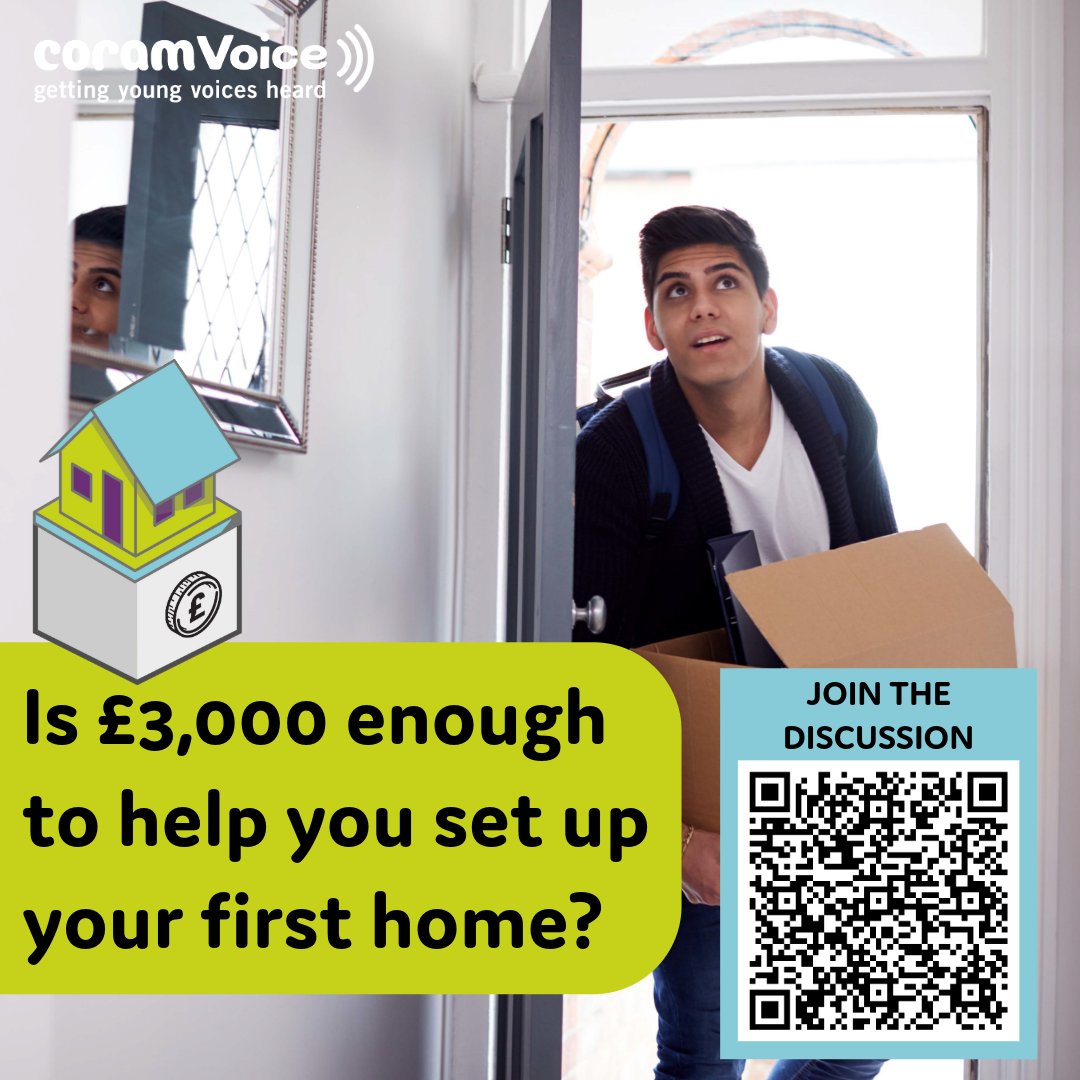 🌟Is £3,000 enough to help set up a first home?🏡 💸 Join 'The Grand Campaign' by Coram Voice & A National Voice to ensure care-experienced youth get a fair deal! 📣 Share your views: 🗓️ April 24 🕕 6-7:30pm 🌎 Teams - ow.ly/z4AO50QUeNH #TheGrandCampaign