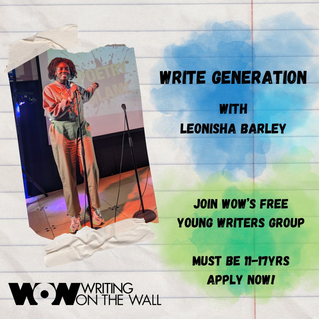 11-17yrs? Interested in developing your creative writing skills in a supportive environment?📝✨Join WoW's Write Generation - a FREE 12-week journey into the world of writing! 🗓️ Wednesdays, 6-8pm, starting 24 April 📍@FireFitHub Interested? 📩info@writingonthewall.org.uk