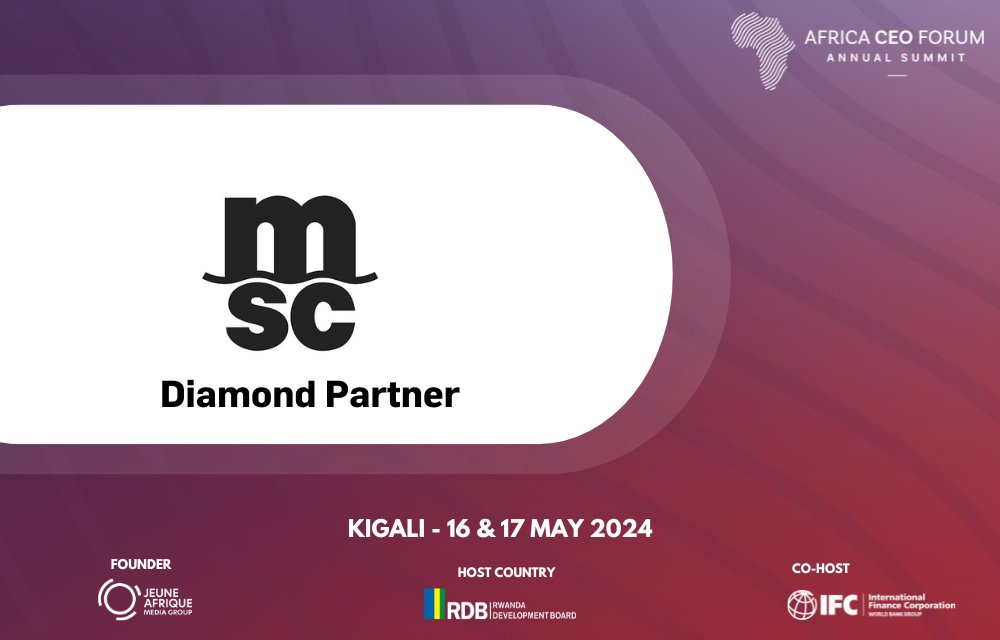 The 11th Africa CEO Forum is just a month away now, and at MSC we are gearing up for our participation in Kigali, Rwanda on 16-17 May 🌍💛 Once again, the event is set to be an important forum for meaningful discussions on African economies. It will bring together an array of…
