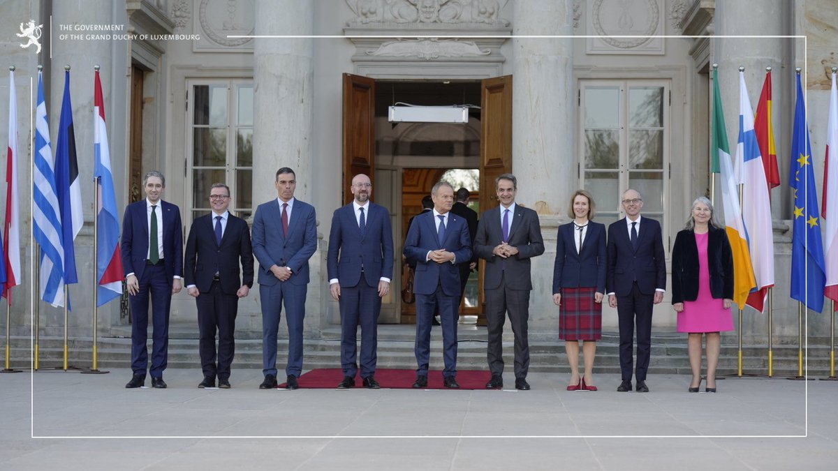 On 11 April 2024, Prime Minister Luc Frieden travelled to Warsaw. The programme included a working dinner with the President of the European Council @CharlesMichel and a meeting with his Polish counterpart @donaldtusk ➡️gouvernement.lu #gouvernementLU 📸 ©ME