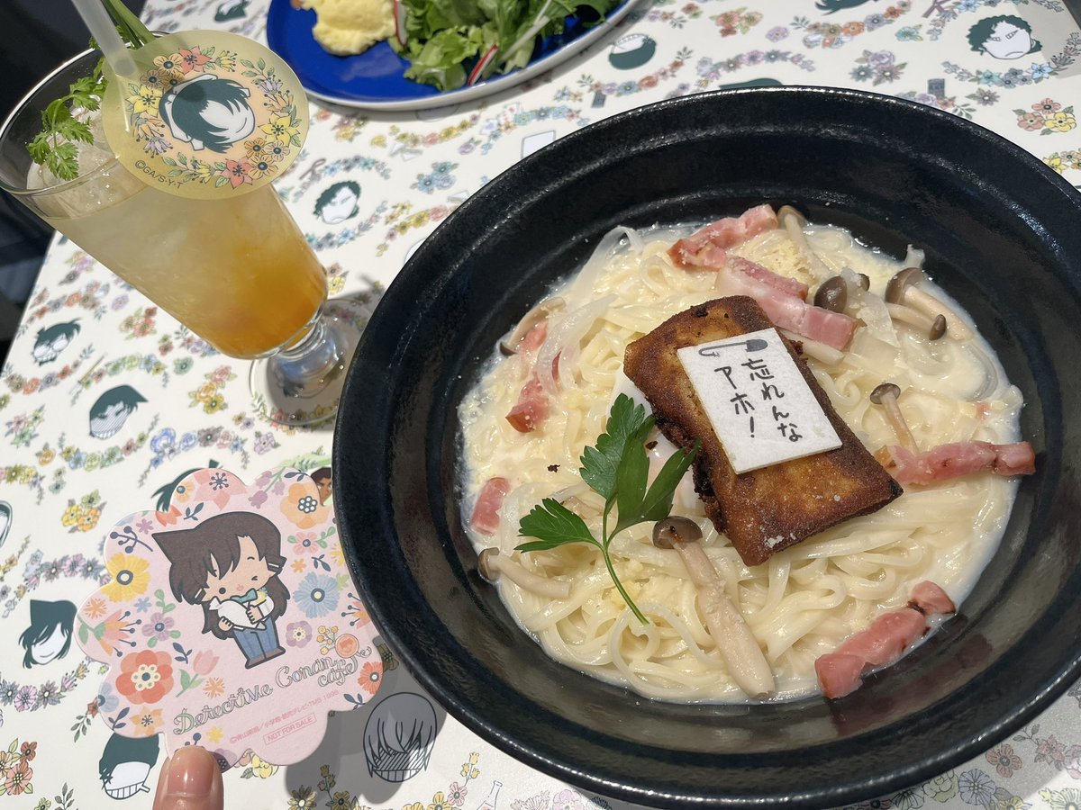 コナンカフェ!!うどんもちもちで美味しかった〜!!(*'▽`*)平和も拝んできた🫶✨ 
