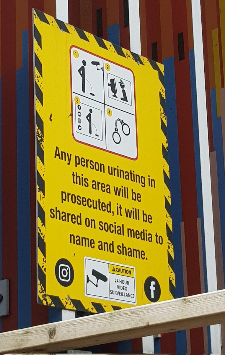 In Bristol instead of public toilets we now have signs threatening to post videos of people peeing on social media