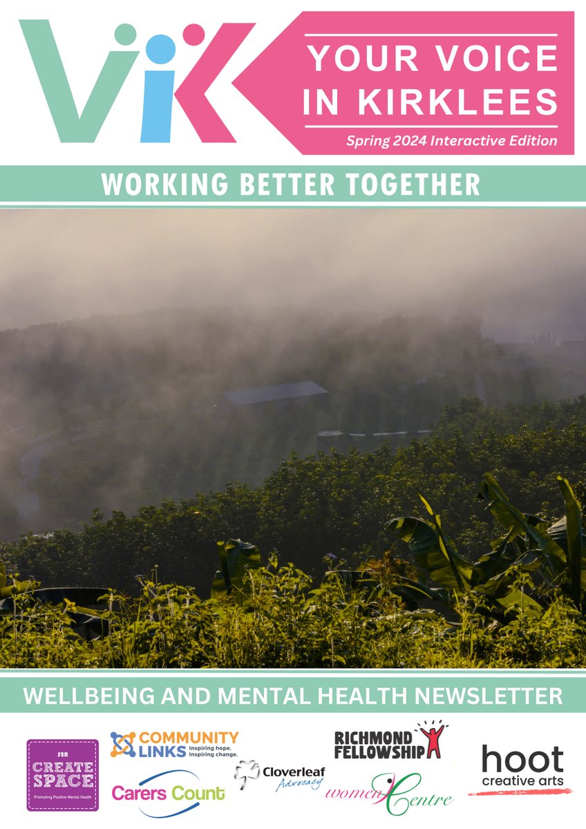 The brand-new Spring 2024 edition of the Your Voice In Kirklees Newsletter is out now! Download it here: drive.google.com/file/d/1Ya84uM… @rfmentalhealth @oc_kirklees
