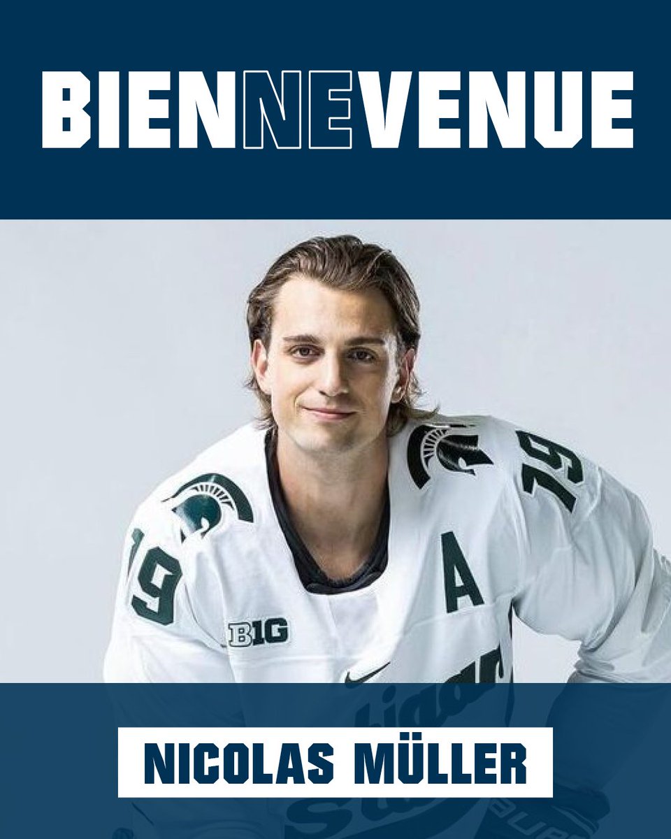 Le HC Bienne engage Nicolas Müller🏒
L'attaquant suisse Nicolas Müller (*1999) a signé un contrat avec le HC Bienne jusqu'en avril 2027.

#icicestbienne #rougeetjaune #ehcb