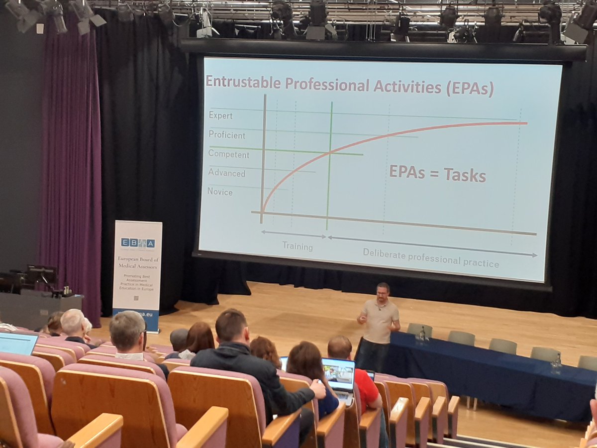 Day 2 of #EBMA2024 has kicked off with Adrian Marty 'Bringing CBME to life -Assessment is Key'. We're looking forward to a full day of workshops and talks. #Assessment #MedEd