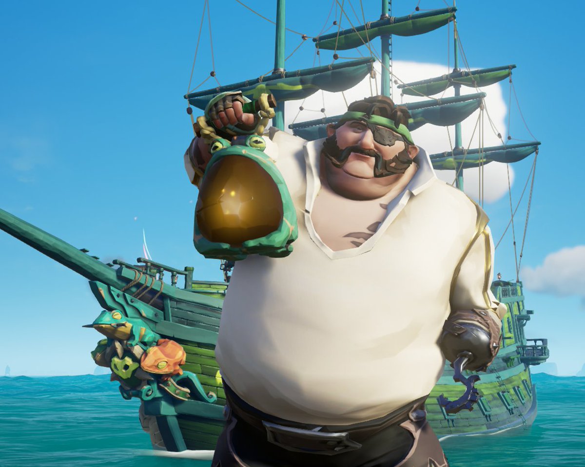 @SeaOfThieves @PlayStation IMPORTANT note for all PS5 Closed-Beta Players... During this time period, you only have a very brief window to obtain the 'Fog-Piercing Frog Lantern' 🐸 It's obtained from getting level 70 in the Season Pass, which expires the same day as the true PS5-version launch. 🐸💚🐸