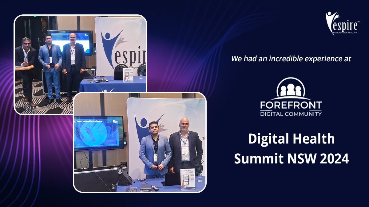 We had an incredible experience at #DigitalHealthSummit NSW- engaging with industry leaders, gaining valuable insights, and showcasing our #TX expertise in transforming  #healthcare. A big shoutout to @ForefrontEvents for hosting such a successful event. bit.ly/30Jv14d