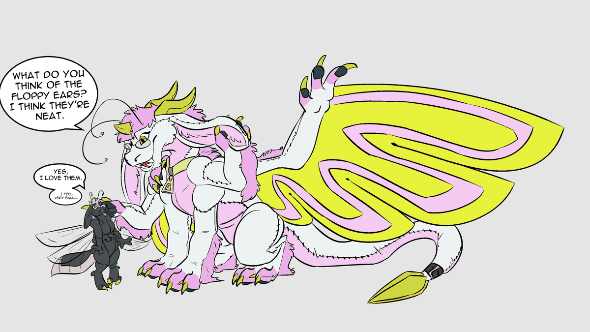 More Giant Plushie Fairy Dragon me!  Now with Pixie Kobold!
Art by <a href="/Adalore1/">Adalore🐀 (Commissions Open)</a> 
I colored it.