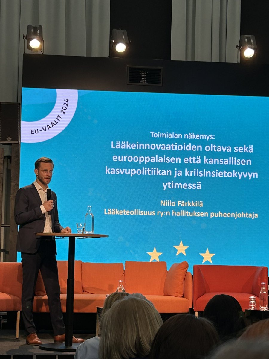 .@Laaketeollisuus pj. @NiiloFarkkila: TKI-investointien ero USA-EU on 10-kertaistunut Euroopan tappioksi tällä vuosituhannella. #euvaalit #innovaatiot #saatavuusfoorumi