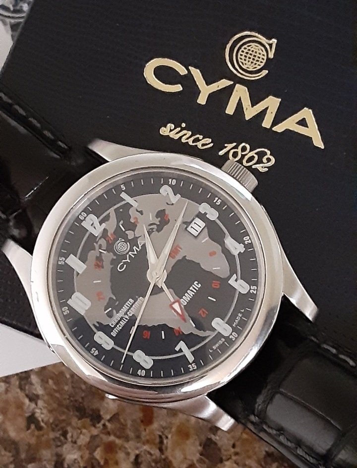 #Cyma Imperium GMT #COSC Certified Chronometer (200 piece limited edition) ... #SwissWatch #LuxuryWatch