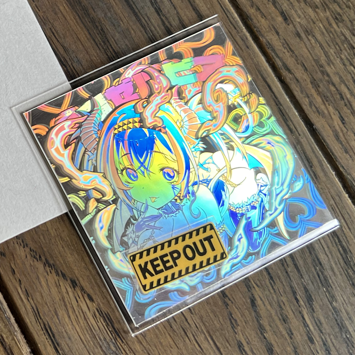 妖魔シトリー　ちぎりガチホロ 　Burning rockt works 2枚組 妖魔ルーシー ガチホロ burning rockt works ちぎり自作シール