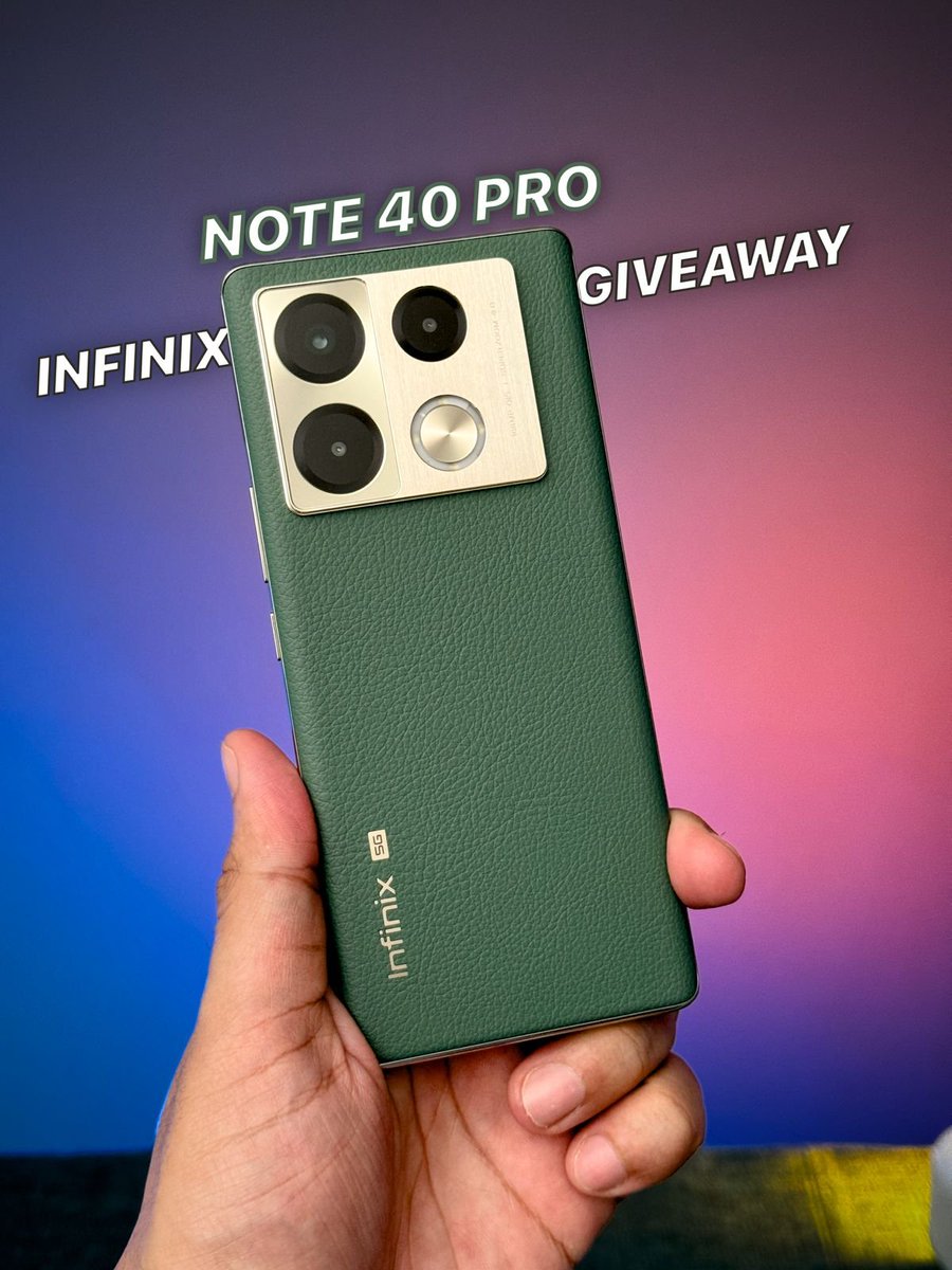 Today, I'm giving away the newly launched @InfinixIndia Note 40 Pro 5G to the #stufflistingsarmy 😍 To win: 1. Like this post 2. Quote repost using #WinInfinixNote40Pro5G #TakeCharge #Note40Pro5Ggiveaway 3. Answer some questions Happy winning ❤️