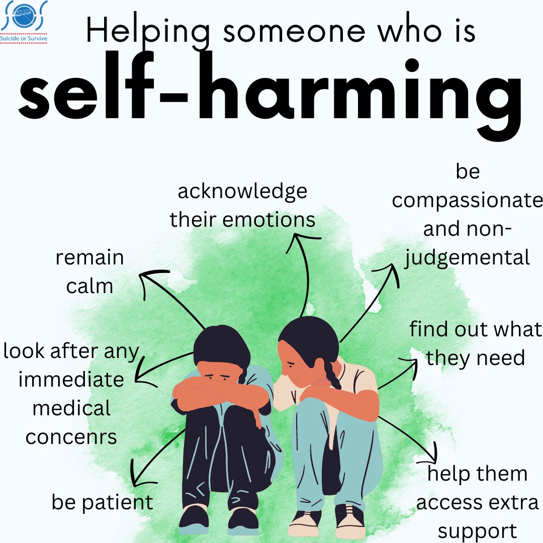 It can be frightening to know that a loved one is self-harming. You may have spotted someone’s self-harm rather than them telling you about it. The person you’re talking to could be feeling really vulnerable, with feelings of guilt, shame and isolation.