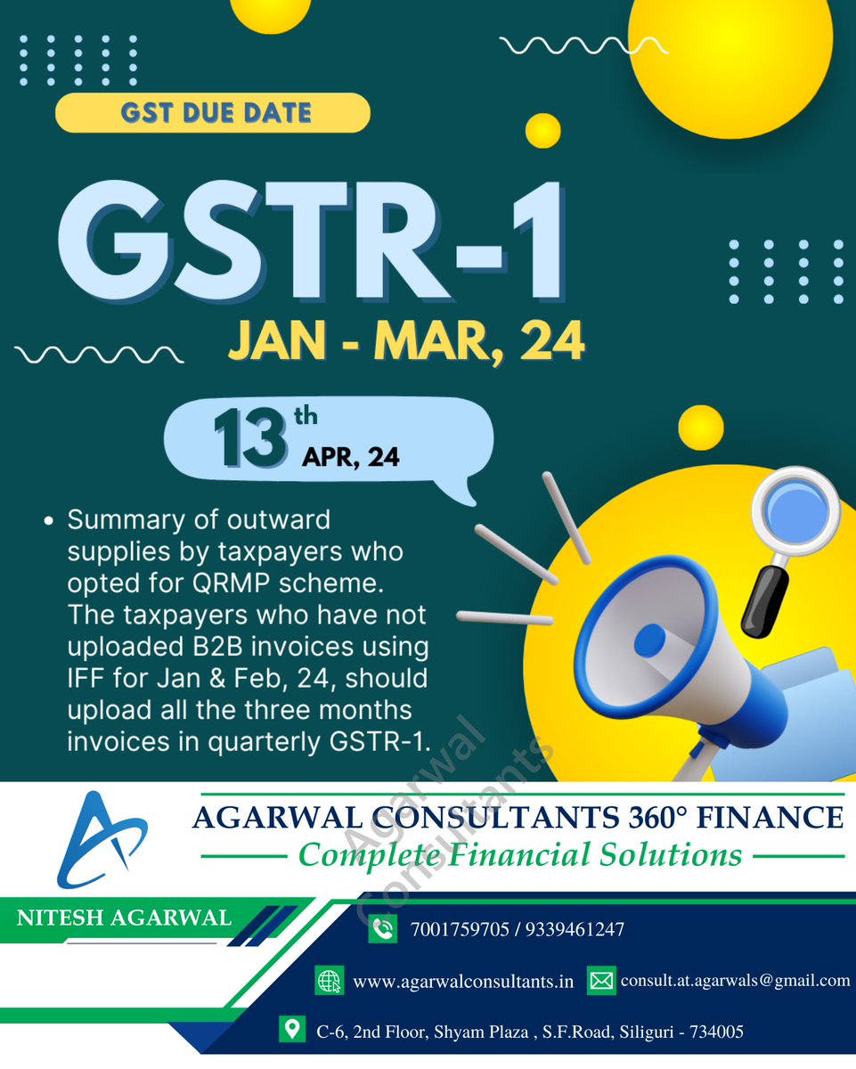 GSTR-1 for QRMP #GSTR1 #QRMP #GSTReturns #TaxFiling #SmallBusiness #SMEs #TaxCompliance #GSTIndia #QuarterlyFiling #BusinessTaxation