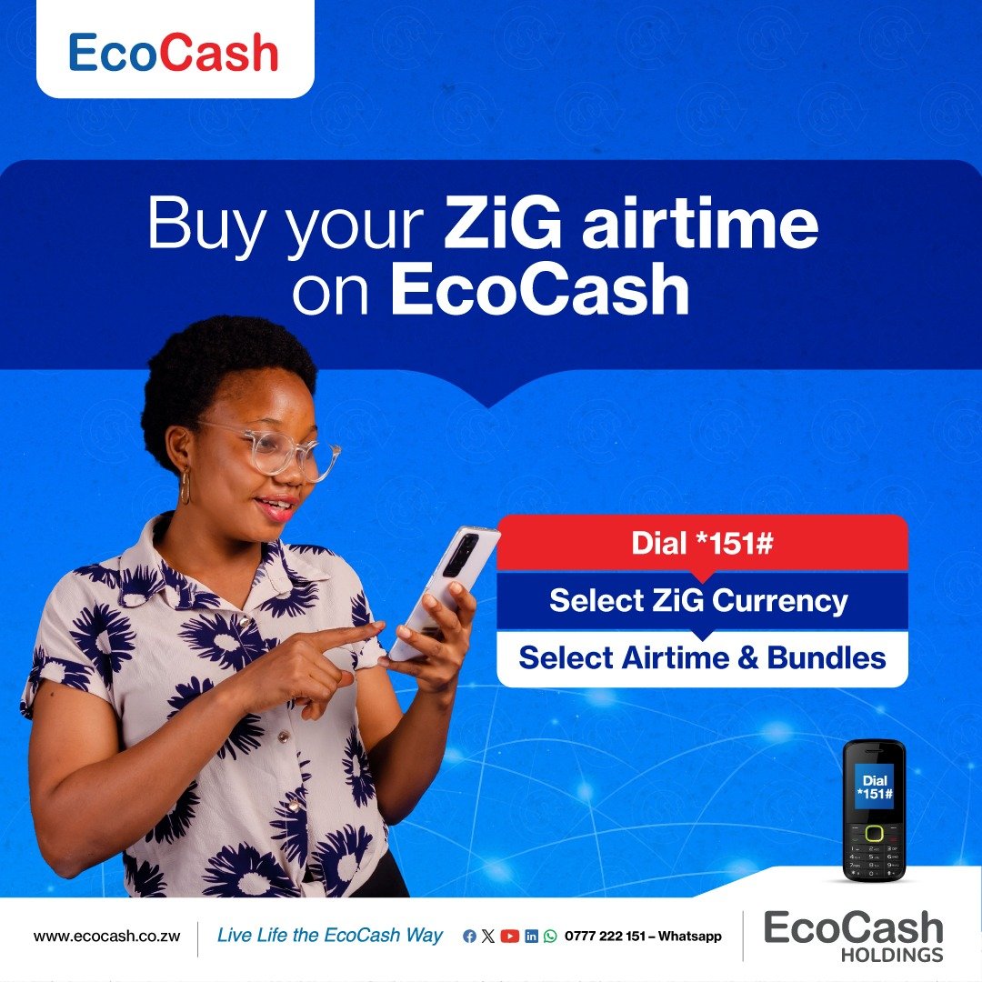 ZiG airtime now available on EcoCash.