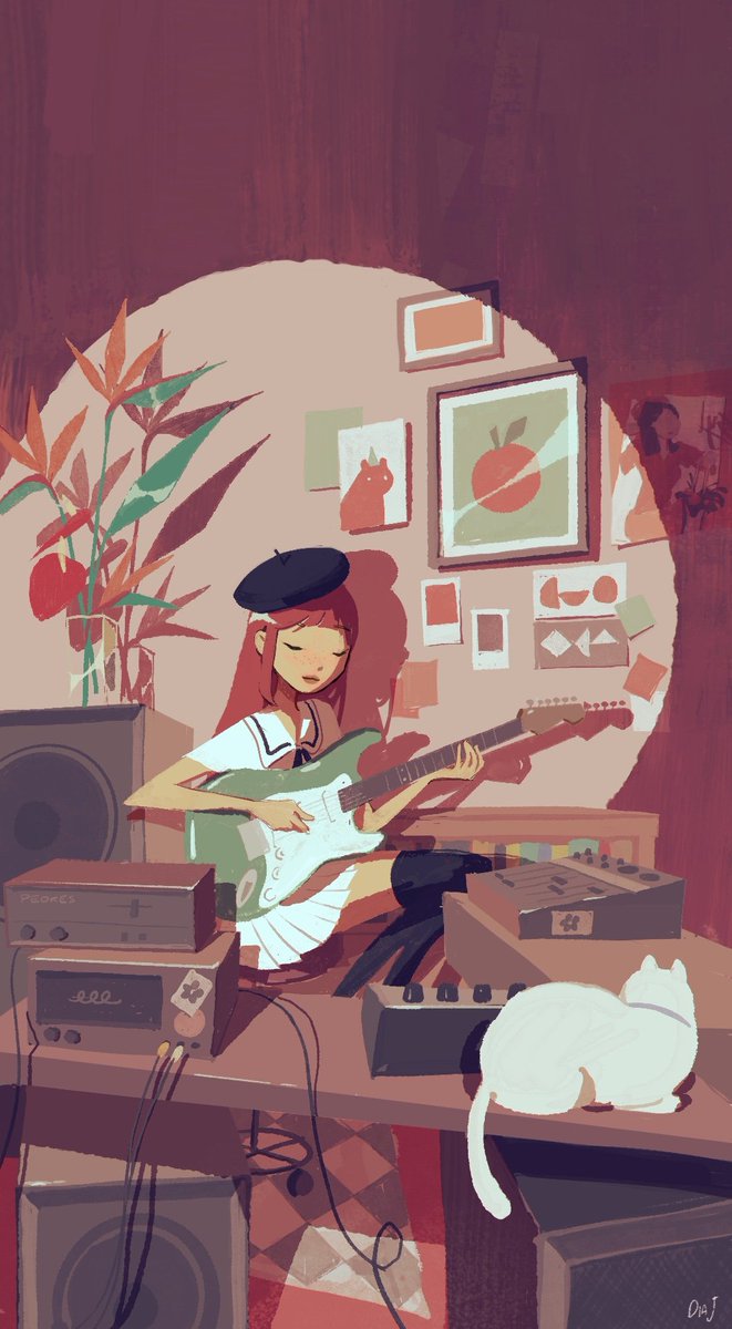 redpeoke's tweet photo. A belated #PortfolioDay, but hello! I'm Dia, a visdev artist and BG designer. I'm wrapping up my job at Marvel soon, so I'm open to full-time or freelance work starting in July 🌻✨ https://t.co/bUNnaXCp4b