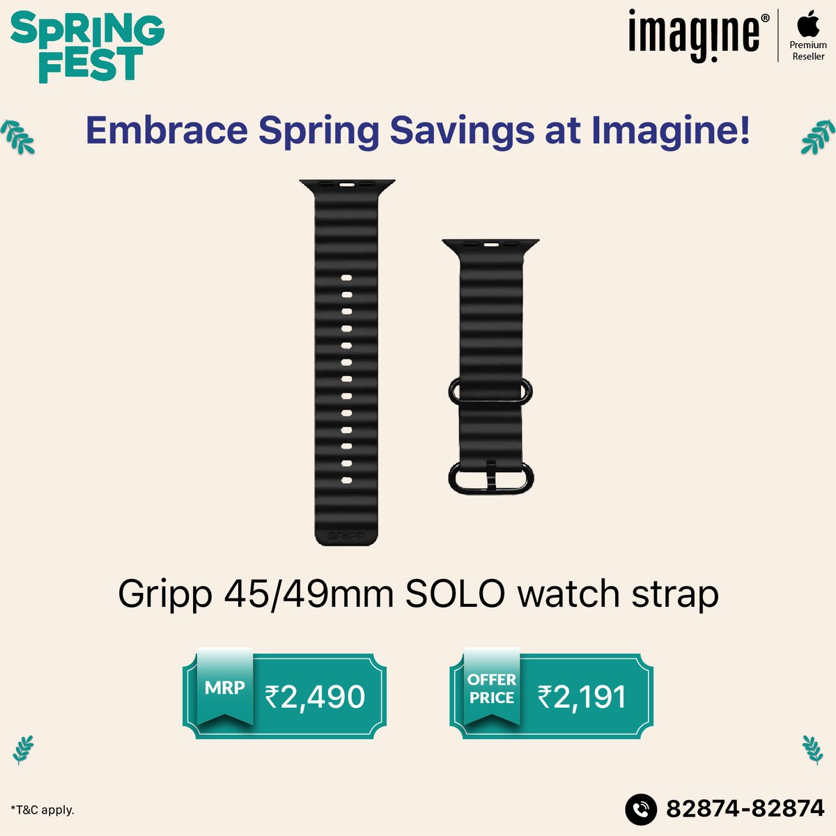 Embrace Spring Savings at Imagine! 🍃 Switch to latest Apple Watch now at Imagine! ✅ Upto ₹4,000* Instant Cashback on ICICI Bank Debit and Credit cards and SBI Credit cards. ✅ Upto ₹2,000* Instant In-store discount ✅ Get upto ₹2,000* Exchange bonus ✅ Get speaker worth