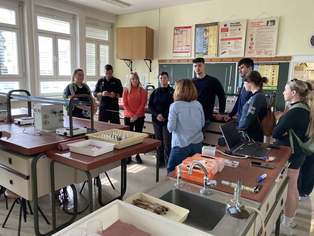 ColegauCymru's tweet photo. The @TaithWales #furthereducation #activewellbeing group visited Šentvid High School where they were given an overview of provision for 15-19 yr olds in #Slovenia

@RobBaynhamSport @SianHolleran https://t.co/tg6gFM4g6H