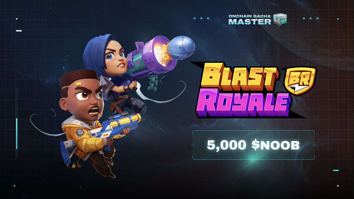 Space3_gg's tweet photo. 🔥 @blastroyale joins the Space3 Onchain Gacha Master, offering a prize of 5,000 $NOOB tokens! 👀

Feeling lucky? Complete the mission and spin the Blast Royale gacha and show us what beginner's luck can do!

👉 https://t.co/a3T4CaEgNt

(1/3) https://t.co/ZekXVIbg8O